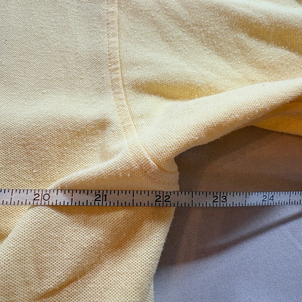 Caesars Palace Polo Shirt Men Large Yellow Cotton Pique Short Sleeve Casino Logo - Picture 5 of 8